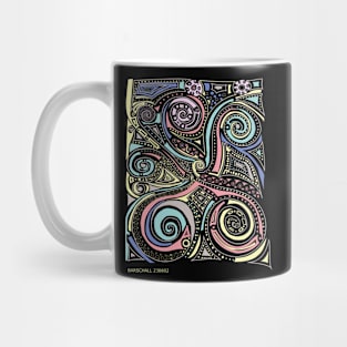 Swirls Dots Triangles Mug